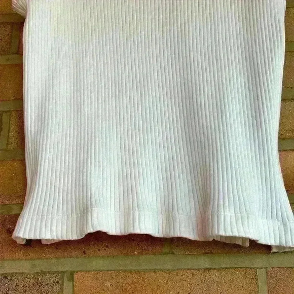 Madewell wide rib mock neck cream tank - Picture 6 of 8